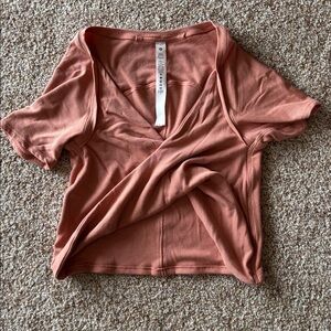 lululemon athletica Peach Wrap Top